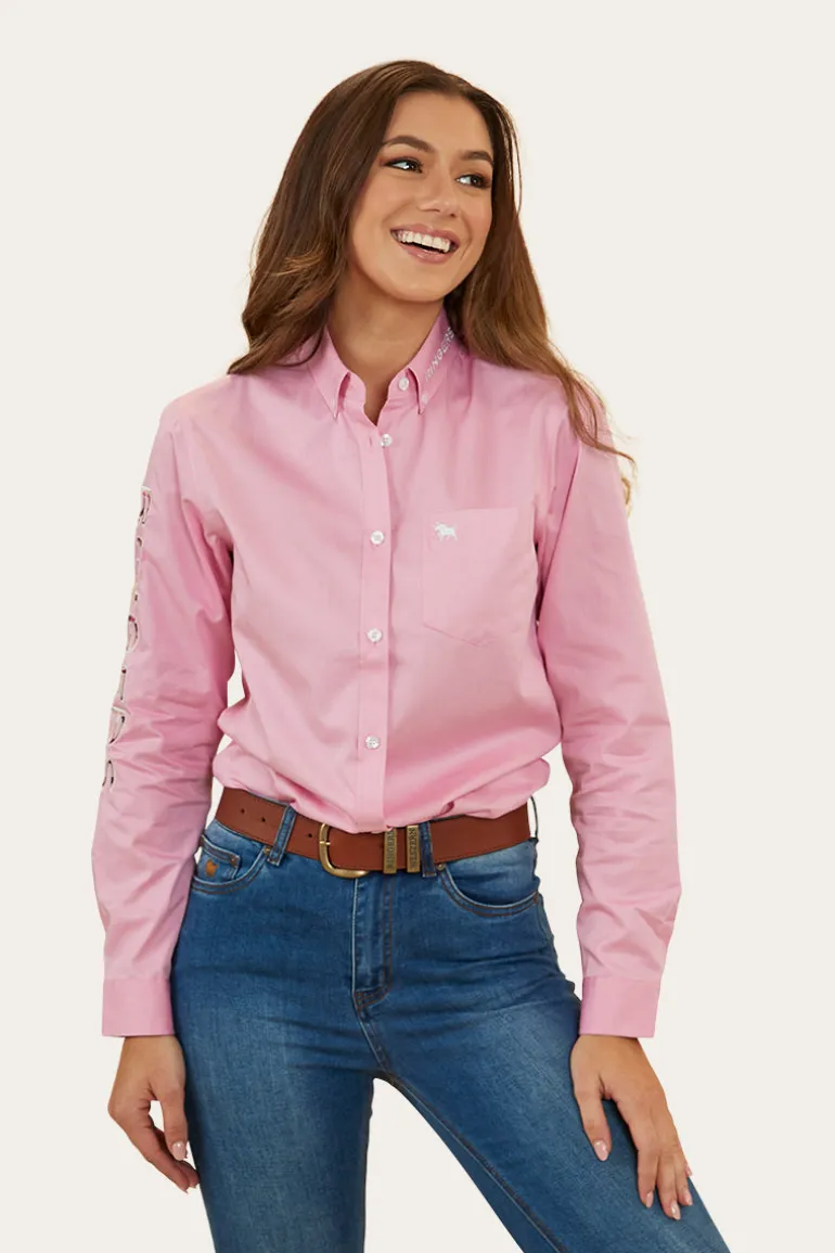 Malaya Womens Dress Shirt - Pastel Pink