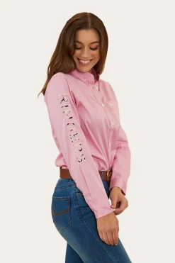 Malaya Womens Dress Shirt - Pastel Pink