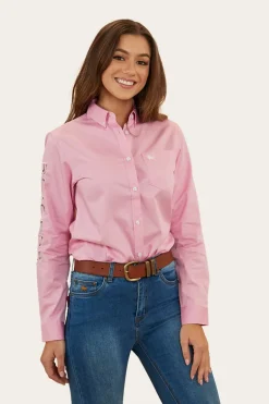 Malaya Womens Dress Shirt - Pastel Pink