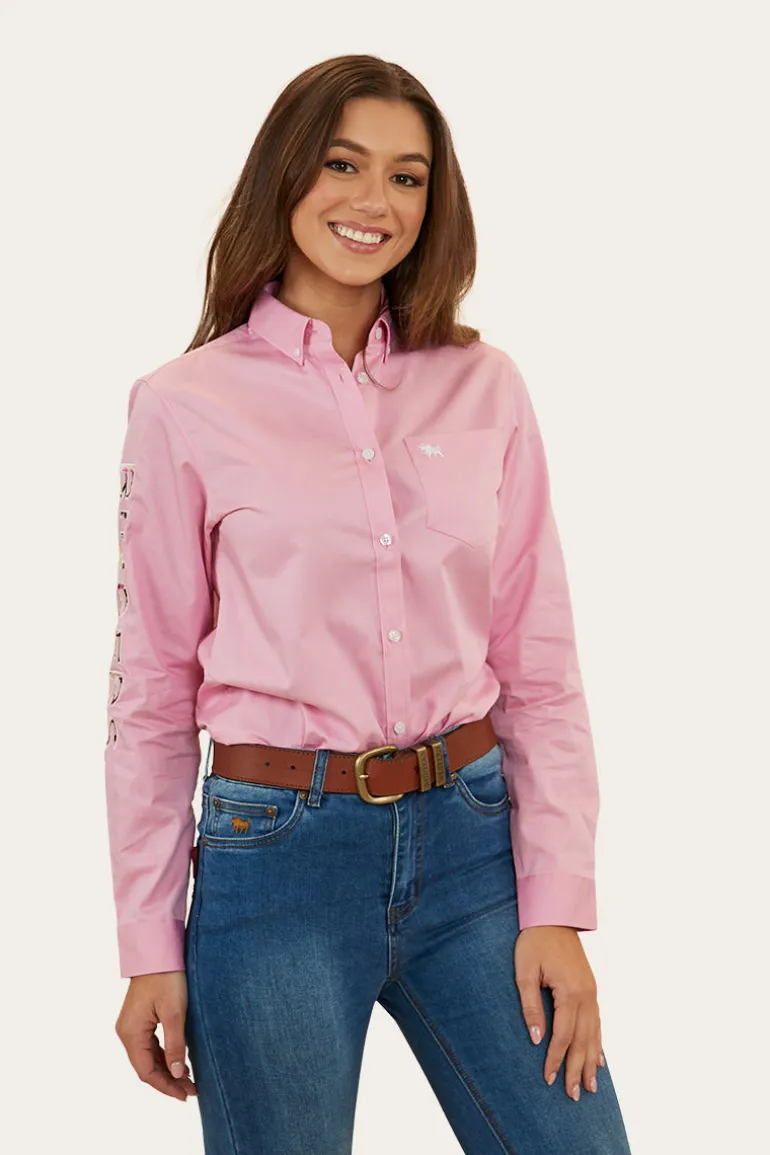 Malaya Womens Dress Shirt - Pastel Pink