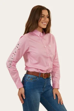 Malaya Womens Dress Shirt - Pastel Pink