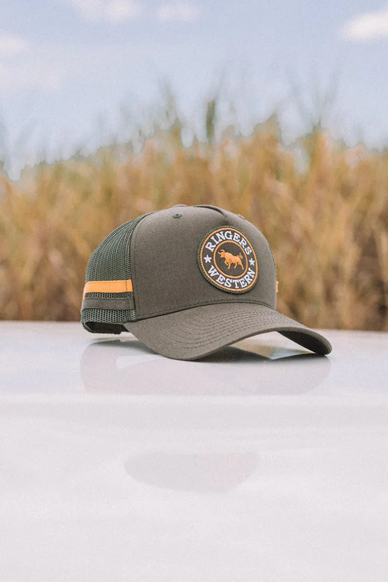 McCoy Trucker Cap - Army/Orange