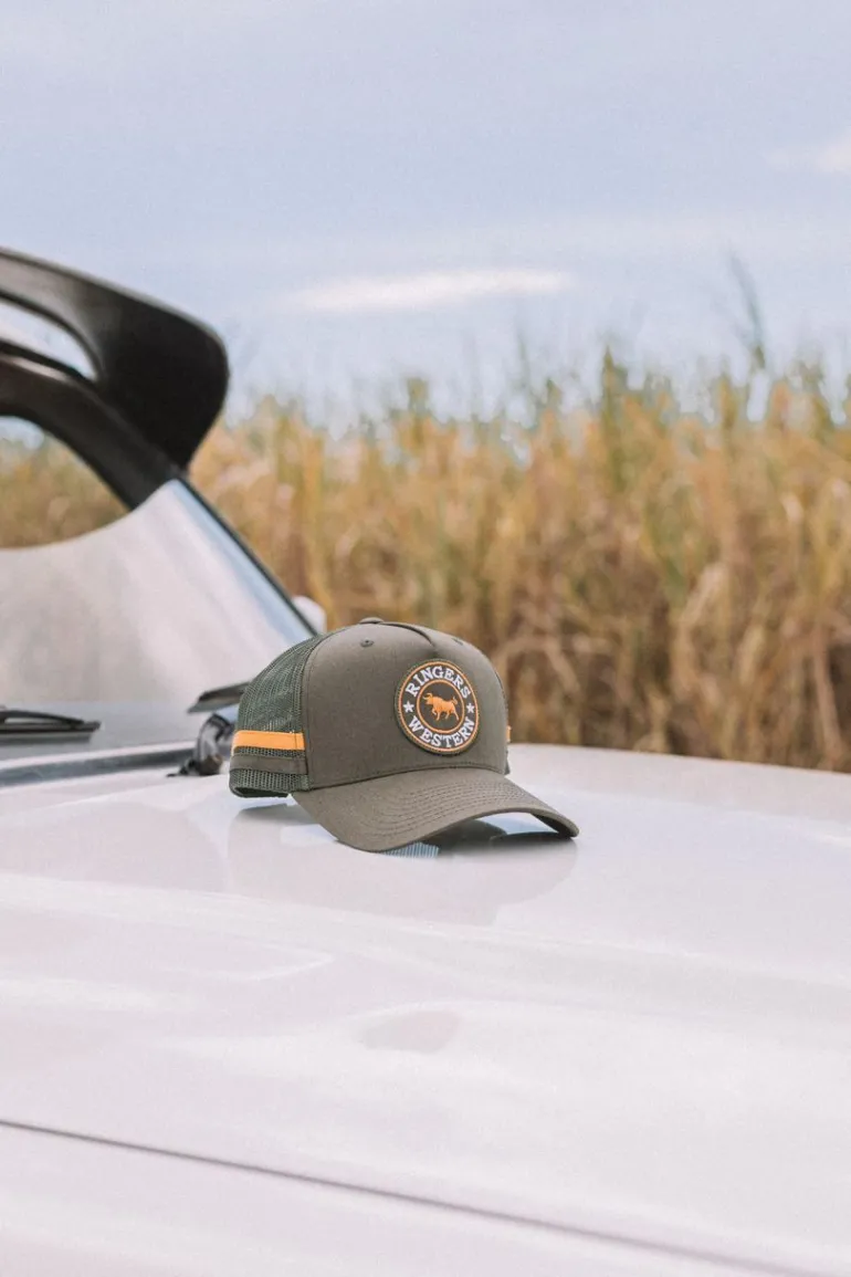 McCoy Trucker Cap - Army/Orange