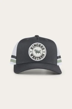 McCoy Trucker Cap - Charcoal/Leaf