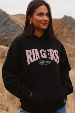 Middleton Womens Australian Cotton Fleece - Black / Pink