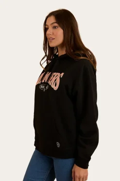 Middleton Womens Australian Cotton Fleece - Black / Pink