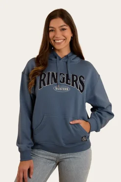 Middleton Womens Australian Cotton Fleece - Yale Blue / White