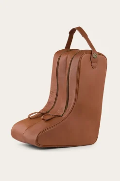 Miguel Leather Boot Bag - Bourbon