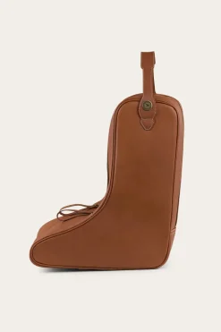 Miguel Leather Boot Bag - Bourbon