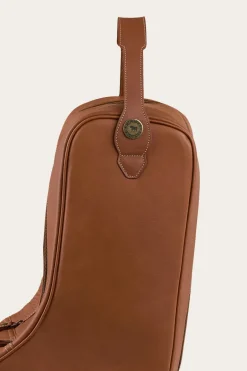 Miguel Leather Boot Bag - Bourbon