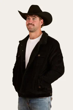 Milawa Mens Corduroy Jacket - Black