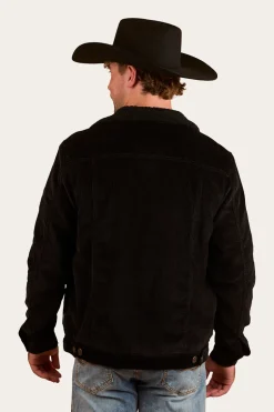 Milawa Mens Corduroy Jacket - Black