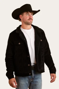 Milawa Mens Corduroy Jacket - Black