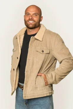 Milawa Mens Corduroy Jacket - Camel