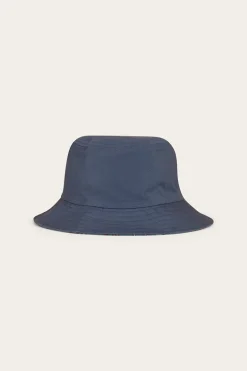 Mini Cowboy Kids Reversible Bucket Hat - Yale Blue