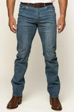 Mitchell Mens Straight Leg Jean - Light Blue