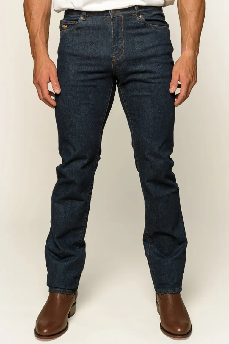 Mitchell Mens Straight Leg Jean - Dark Blue