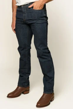 Mitchell Mens Straight Leg Jean - Dark Blue