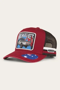 Mud Sweat Beers Deep Fit Trucker Cap - Maroon