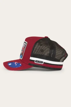 Mud Sweat Beers Deep Fit Trucker Cap - Maroon