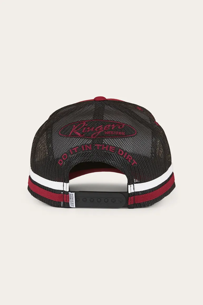 Mud Sweat Beers Deep Fit Trucker Cap - Maroon