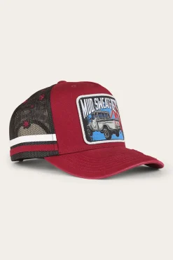 Mud Sweat Beers Deep Fit Trucker Cap - Maroon