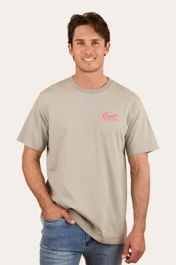 Mud Sweat Beers Mens Loose Fit T-Shirt - Cement