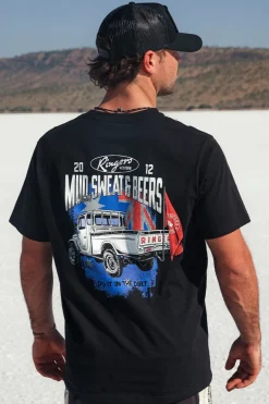 Mud Sweat Beers Mens Loose Fit T-Shirt - Black