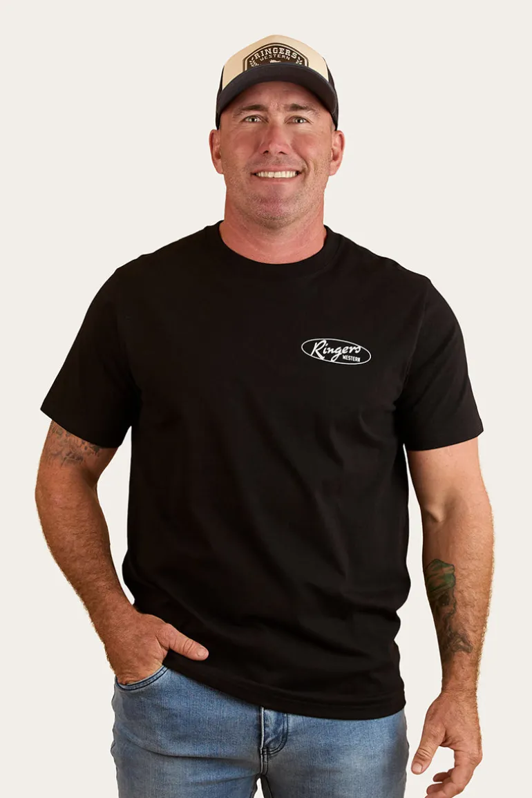 Mud Sweat Beers Mens Loose Fit T-Shirt - Black