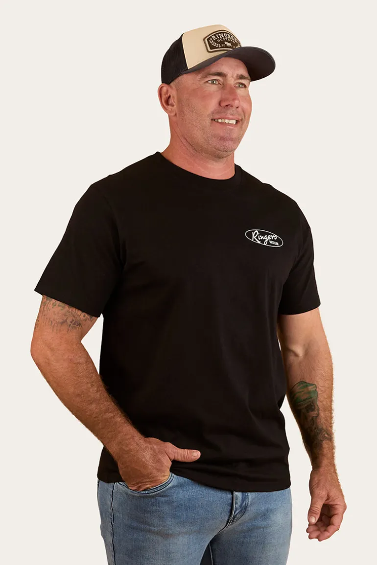 Mud Sweat Beers Mens Loose Fit T-Shirt - Black