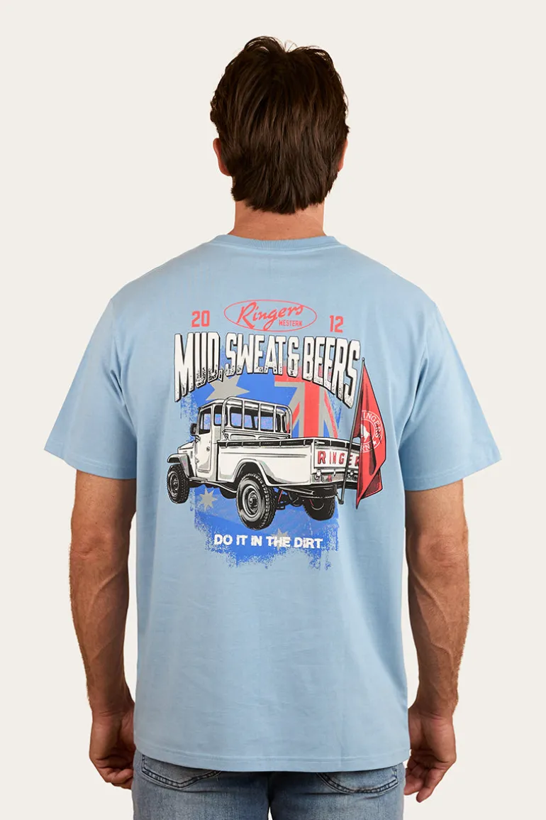 Mud Sweat Beers Mens Loose Fit T Shirt - Dusk