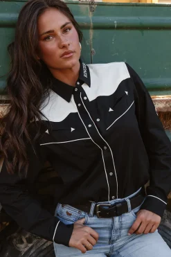 Musgraves Womens Western Shirt - Black