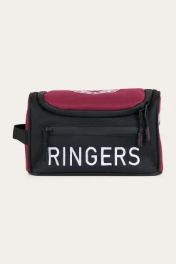 Occy Toiletry Bag - Burgundy / Black