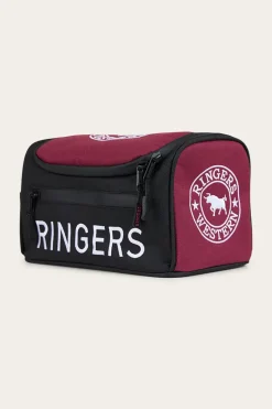 Occy Toiletry Bag - Burgundy / Black