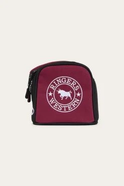 Occy Toiletry Bag - Burgundy / Black