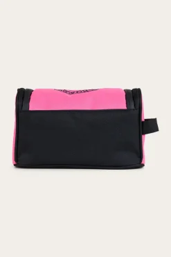 Occy Toiletry Bag - Pink / Black