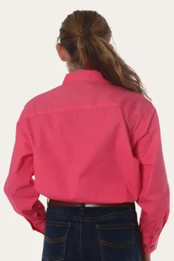 Ord River Kids Half Button Work Shirt - Melon