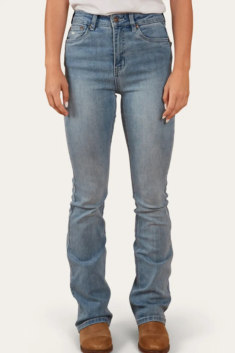 Penny Womens High-Rise Bootleg Jeans - Light Blue