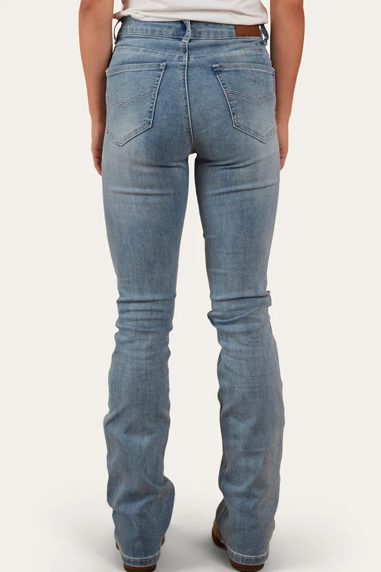 Penny Womens High-Rise Bootleg Jeans - Light Blue