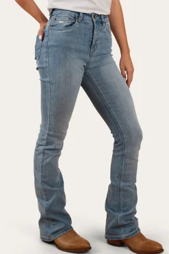 Penny Womens High-Rise Bootleg Jeans - Light Blue