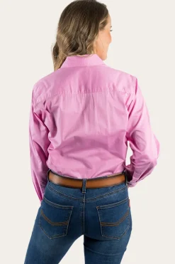 Pentecost River Womens Full Button Work Shirt - Pastel Pink