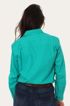 Pentecost River Womens Full Button Work Shirt - Mint