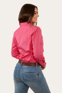 Pentecost River Womens Full Button Work Shirt - Melon