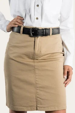 Pippa Womens Chino Skirt - Clay