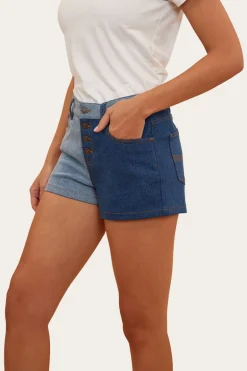 Polly Womens Denim Short - Vintage Blue Wash