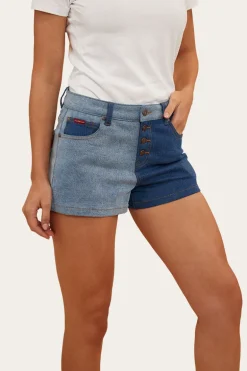 Polly Womens Denim Short - Vintage Blue Wash