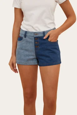 Polly Womens Denim Short - Vintage Blue Wash
