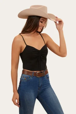 Posie Womens Cami Top - Black