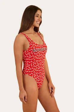 Posie Womens One Piece - Firey Red
