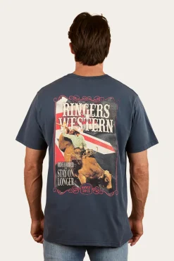 Poster Mens Loose Fit T-Shirt - Washed Navy